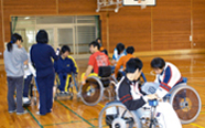 車イスバスケットの様子